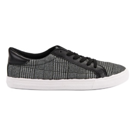 SHELOVET Sneakers con lacci grigio