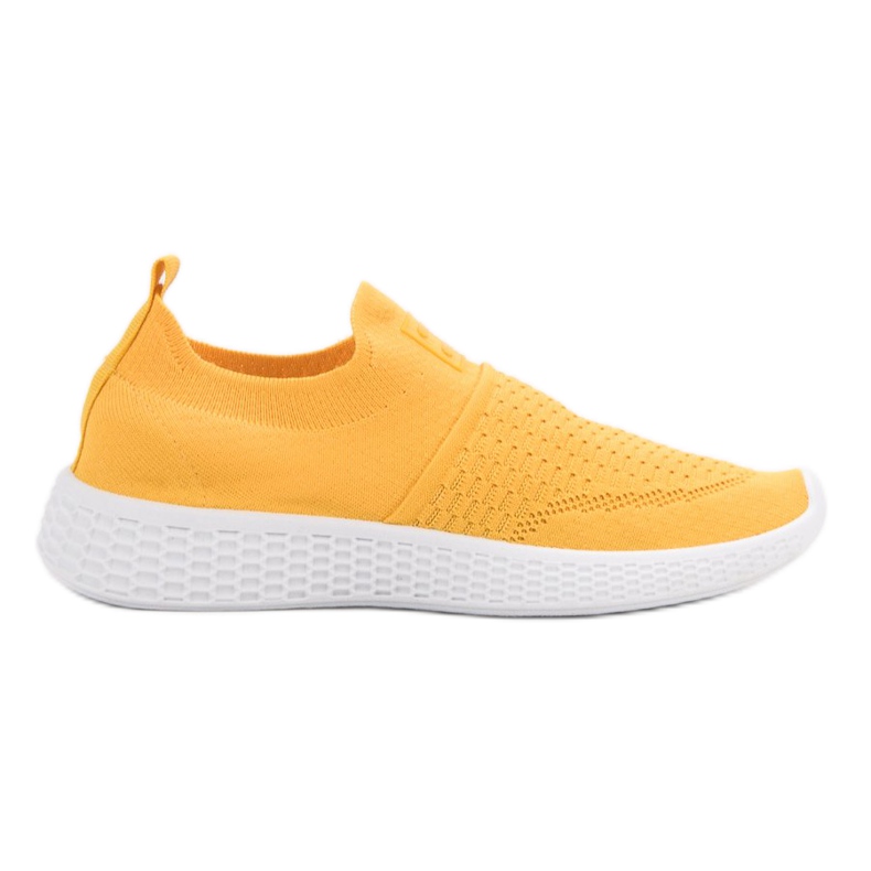Weide Calzature in tessuto alla moda giallo