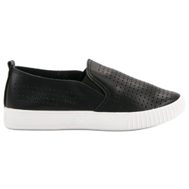 SHELOVET Slipon traforati nero