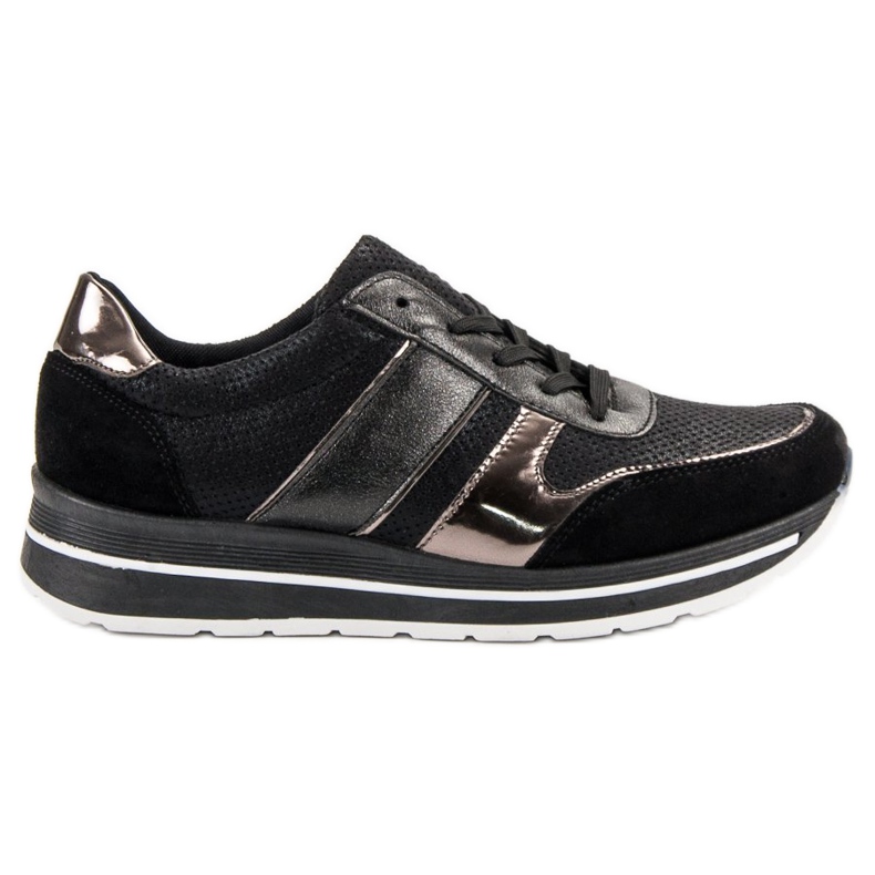 SHELOVET Scarpe sportive stringate nero