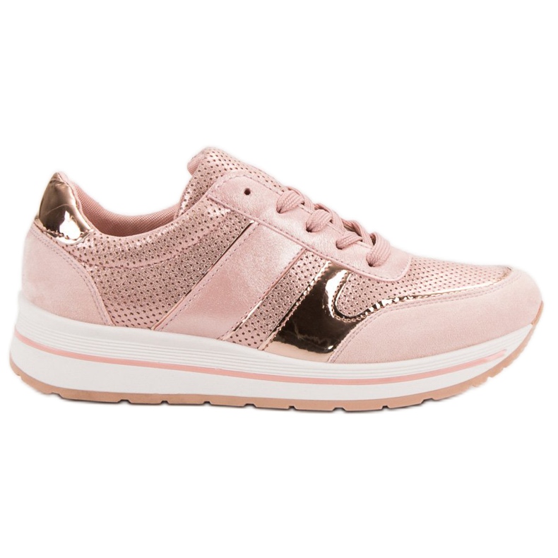 SHELOVET Scarpe sportive stringate rosa
