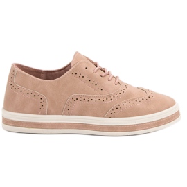SHELOVET Francesine in polvere rosa