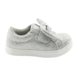 Sneakers ES23 con fiocco argento American Club grigio