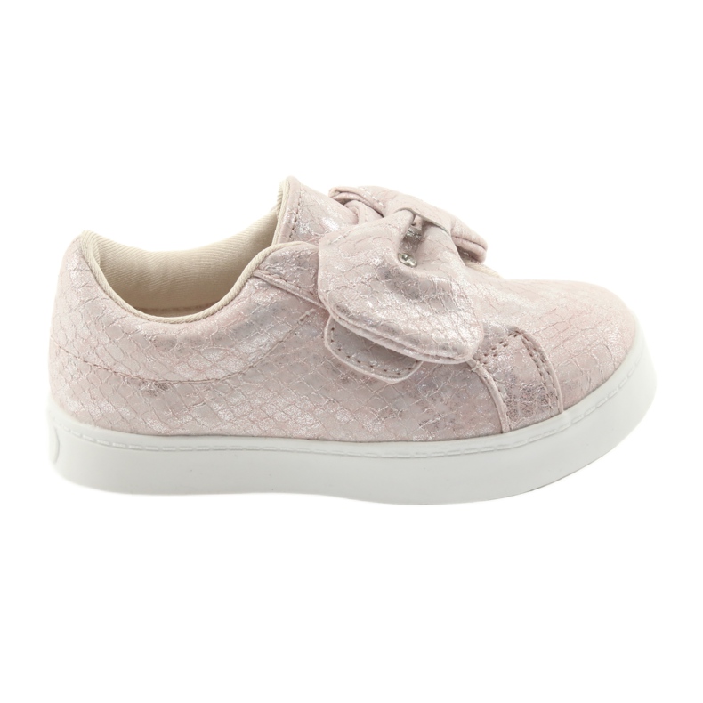 Sneakers American Club ES23 fiocco rosa grigio