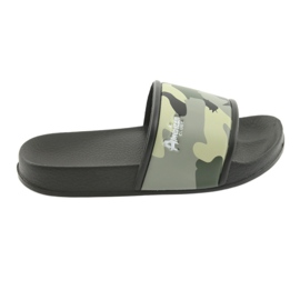 Pantofole mimetiche profilate American Club verdi nero verde