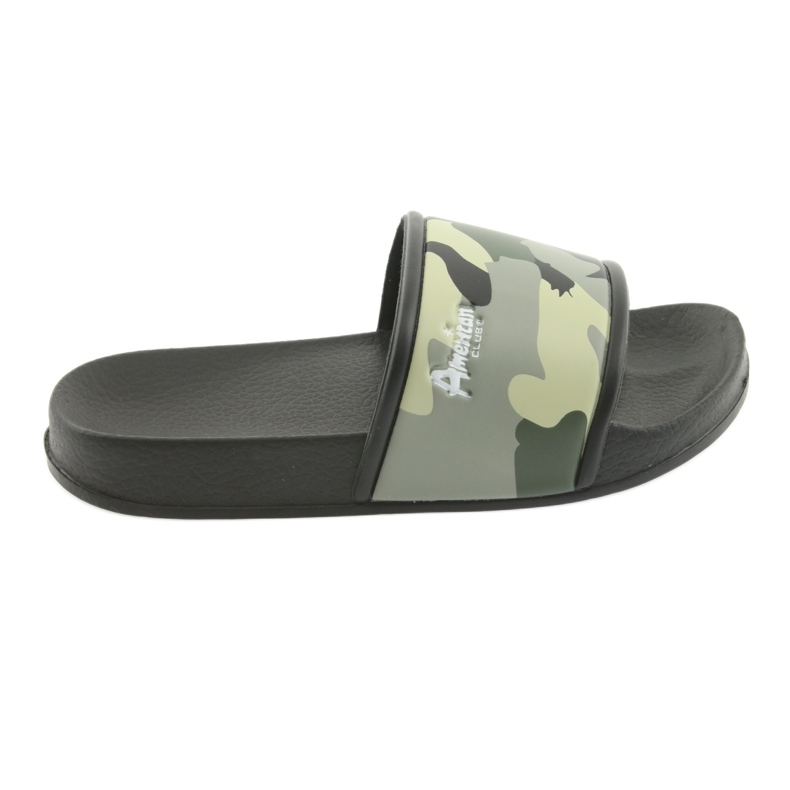 Pantofole mimetiche profilate American Club verdi nero verde