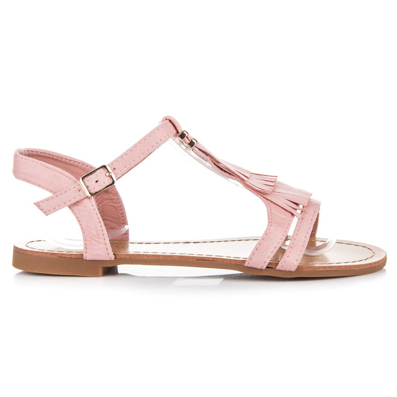Queen Vivi Sandali Con Frange rosa