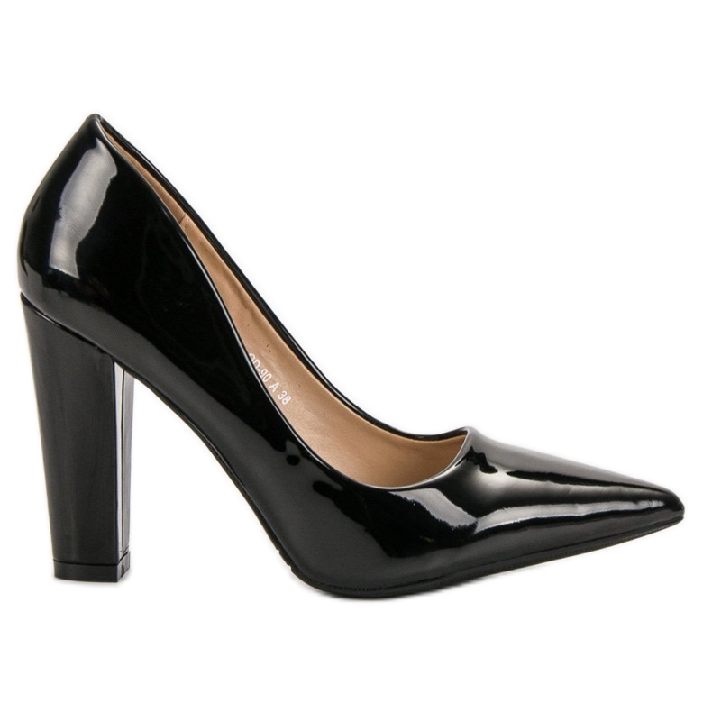 SHELOVET Décolleté laccate nero