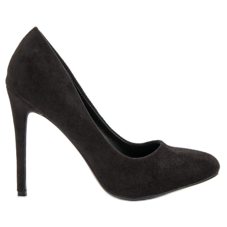 SHELOVET Scarpe col tacco in camoscio nero