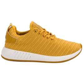 SHELOVET Calzature in tessuto alla moda giallo
