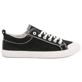 SHELOVET Sneakers basse nere nero