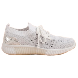 Primavera Scarpe slip-on bianche bianco