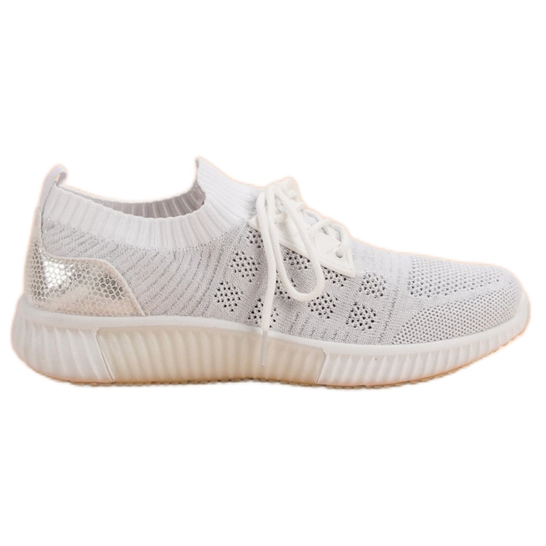 Primavera Scarpe slip-on bianche bianca