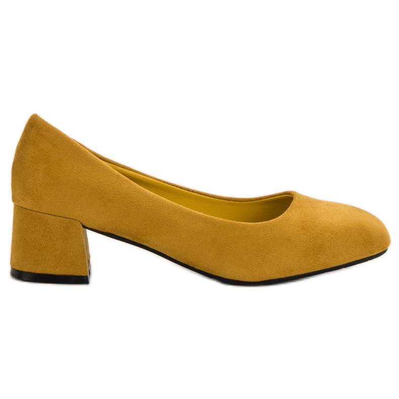 SHELOVET Décolleté senape giallo