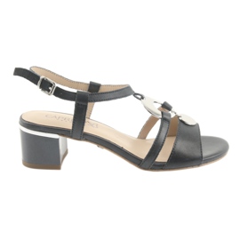 Sandali con decorazione Caprice 28211 blu navy grigio