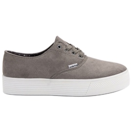 SHELOVET Sneakers grigie alla moda grigio