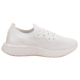 SHELOVET Scarpe sportive in tessuto bianca