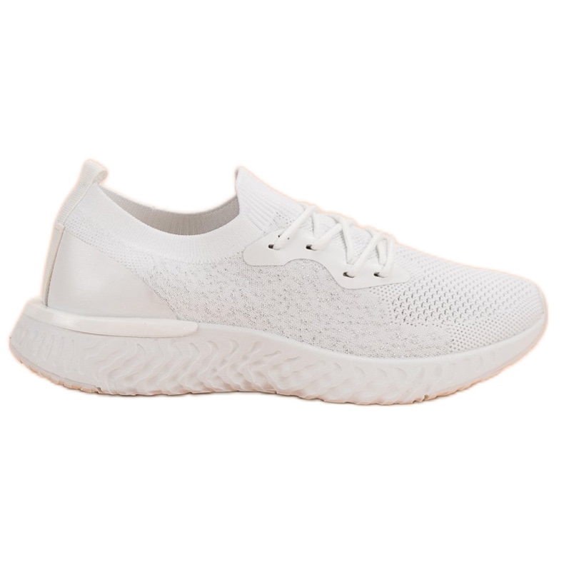SHELOVET Scarpe sportive in tessuto bianca