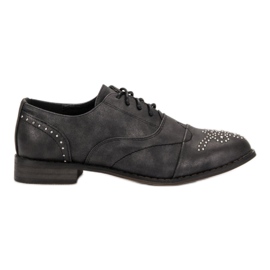 Primavera Scarpe Brogue Con Strass grigio