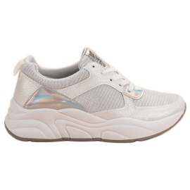 Ideal Shoes Scarpe sportive bianche bianca