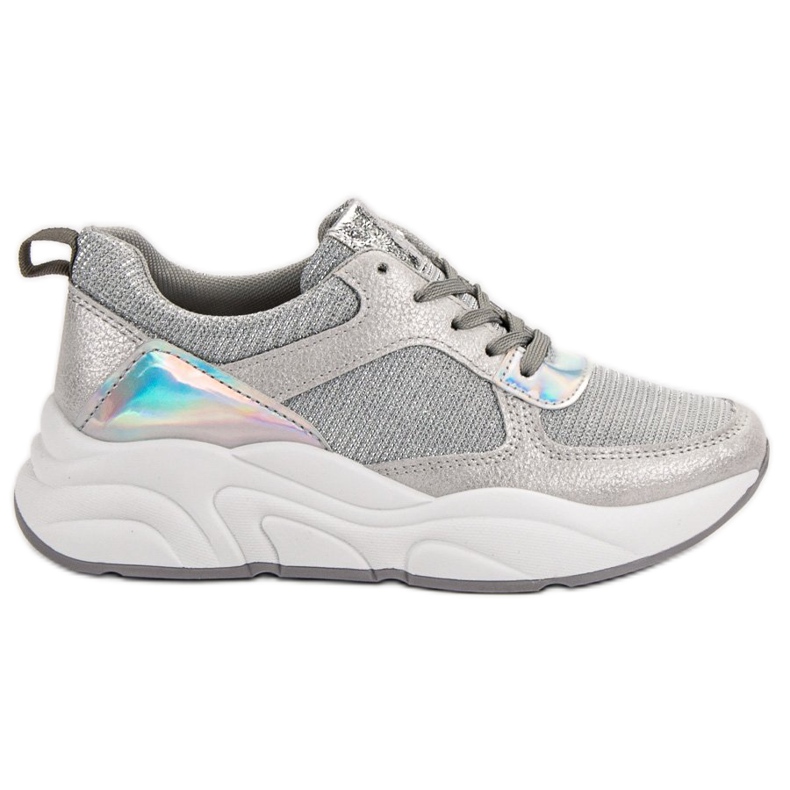 Ideal Shoes Scarpe sportive argento grigio