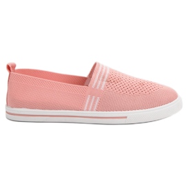SHELOVET Sneakers in tessuto rosa