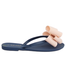 Infradito meliski blu navy-beige KM104 NAVY / D.BEIGE marrone