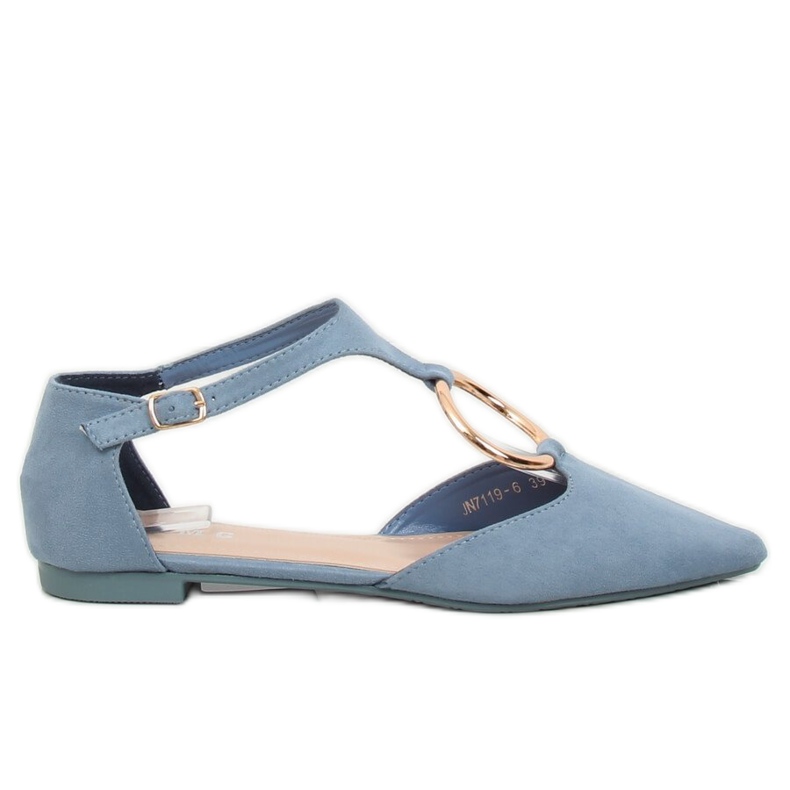 Ballerina aperta blu JN7119 Blu