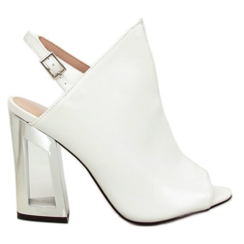 Sandali da donna bianchi KSL705-9 Bianco bianca