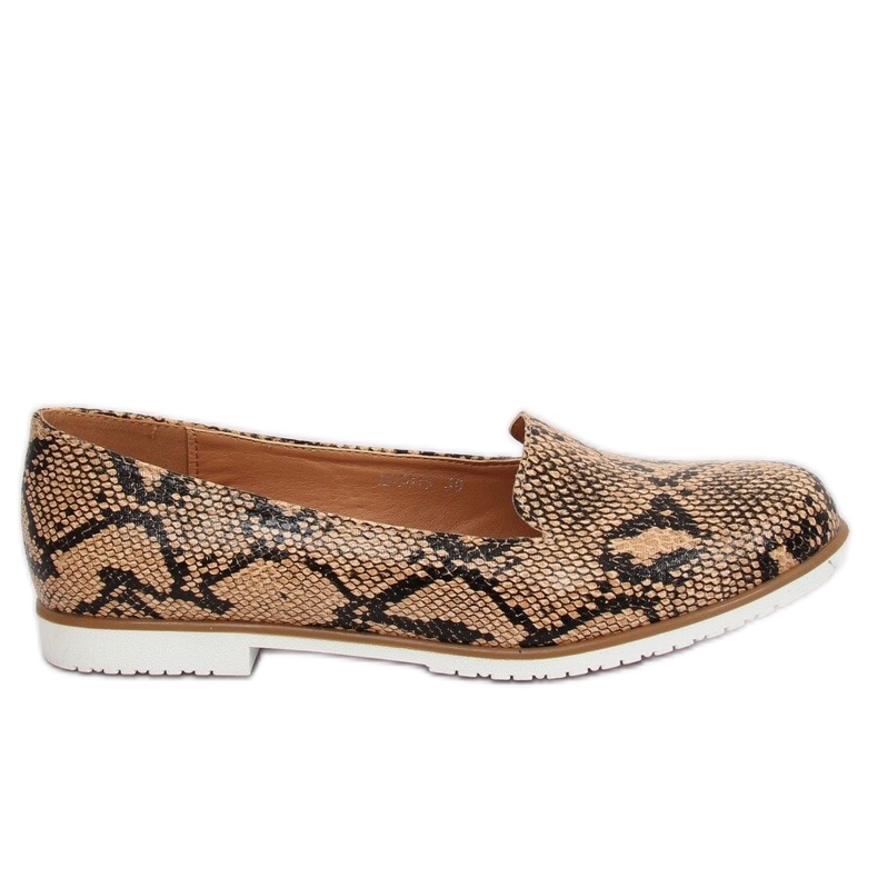 Mocassino lordsy pelle di serpente MM50188 Snake marrone