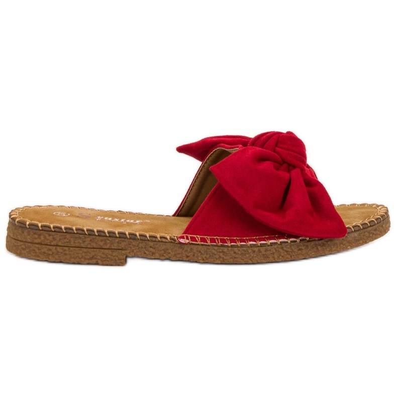 Seastar Pantofole Rosse Con Fiocco rosso