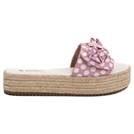 Seastar Pantofole a pois rosa