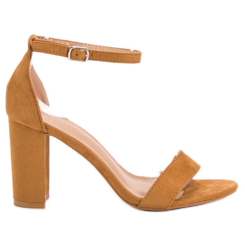 Anesia Paris Sandali cammello sexy marrone