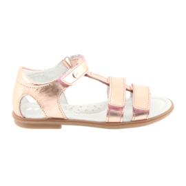 Sandali da bambina oro rosa Bartek 56016 giallo