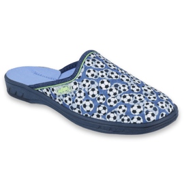 Scarpe per bambini colorate Befado 707Y399 bianco nero blu