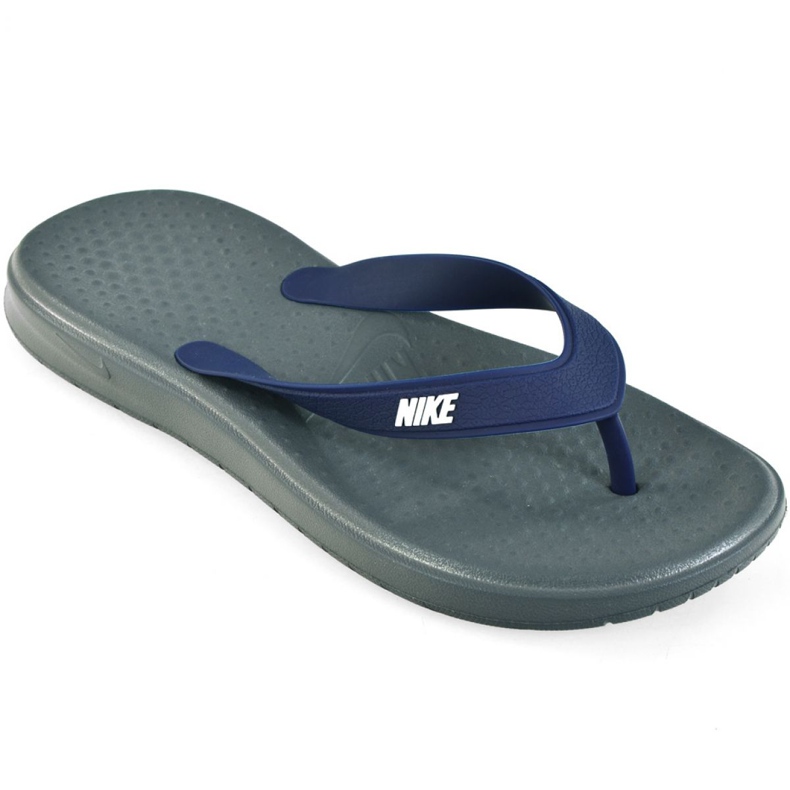 Nike Solay Thong M 882690 001 pantofole grigio blu navy