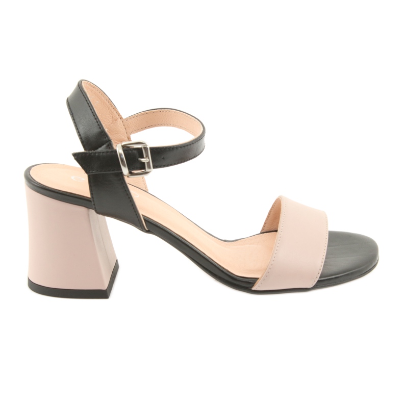 Sandali donna Edeo 3339 cipria/nero rosa