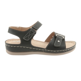 Sandali da donna comfort neri DK 25131 nero