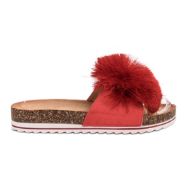 Seastar Ciabatte Con Pompon rosso