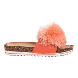 Seastar Ciabatte Con Pompon arancia