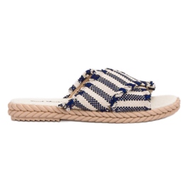 Seastar Pantofole a righe blu