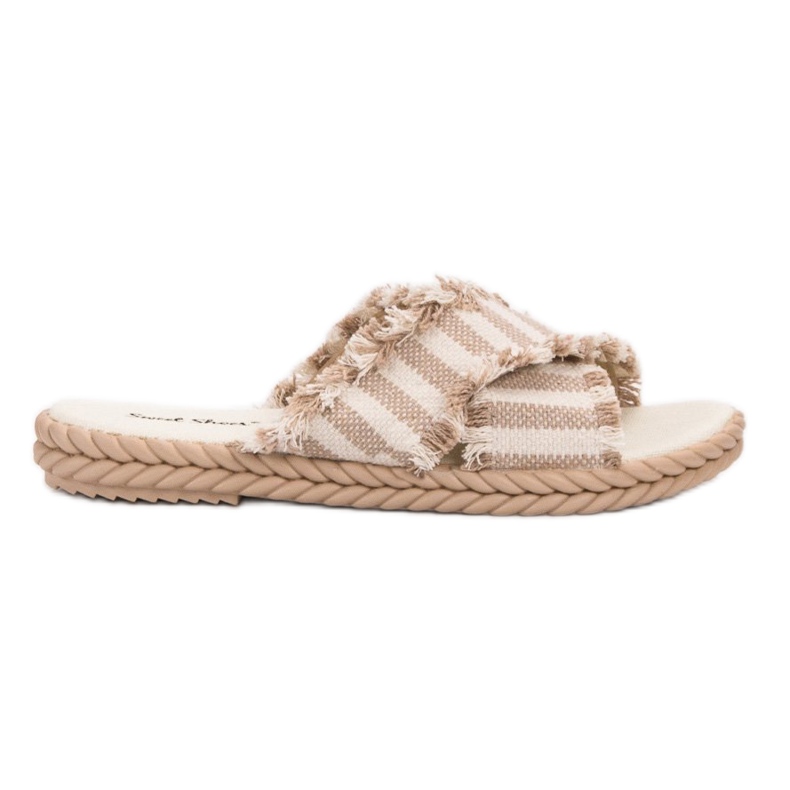 Seastar Pantofole a righe marrone