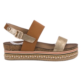 Seastar Sandali Sulla Piattaforma marrone