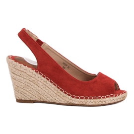 Seastar Sandali con zeppa rosso