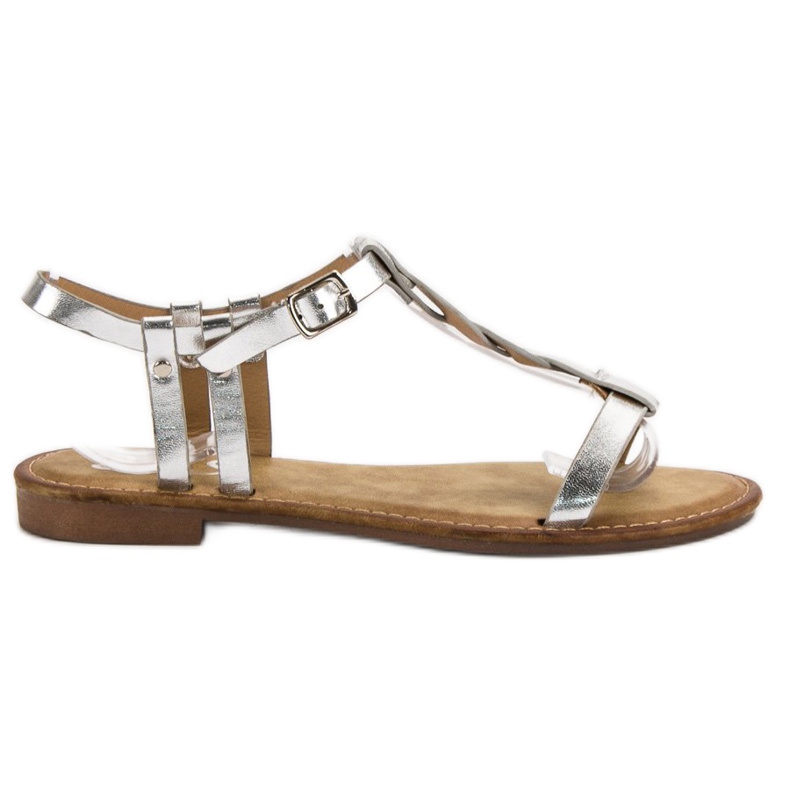 SHELOVET Sandali Argento grigio