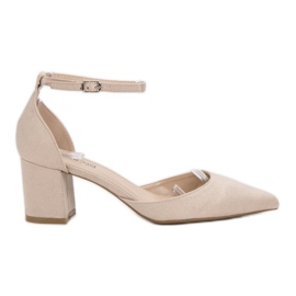 Queen Vivi Décolleté In Pelle Scamosciata Spitz marrone