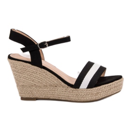 Primavera Sandali con zeppa casual nero