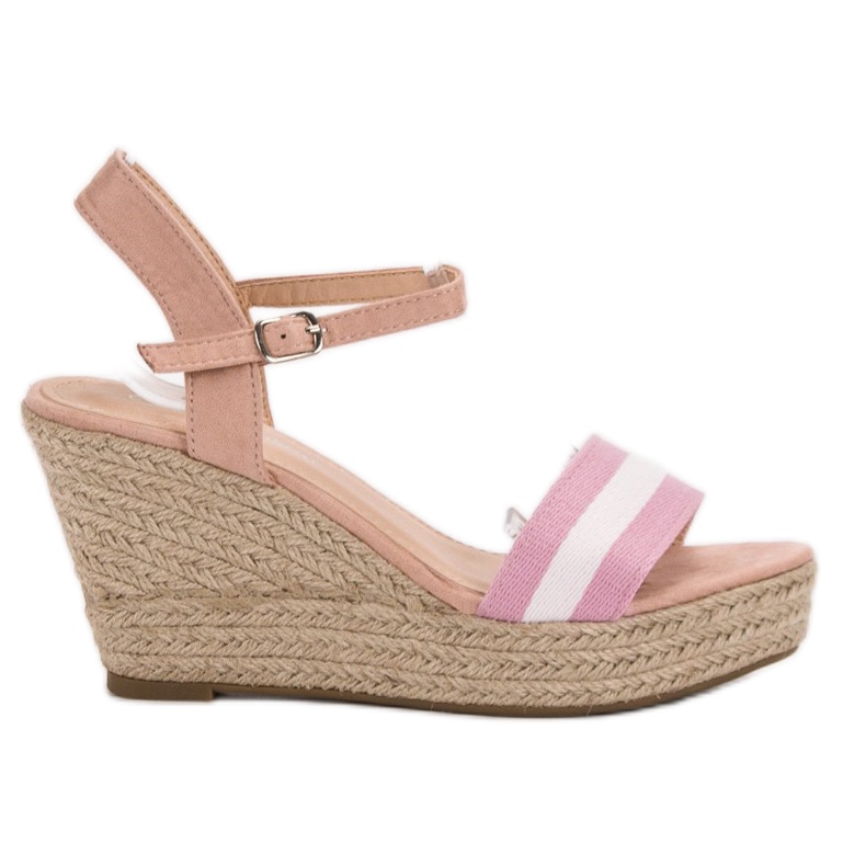 Primavera Sandali con zeppa casual rosa