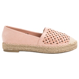 VICES Espadrillas in camoscio rosa