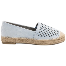VICES Espadrillas in camoscio blu